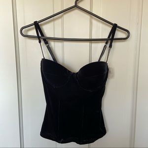 Velvet Corset Top